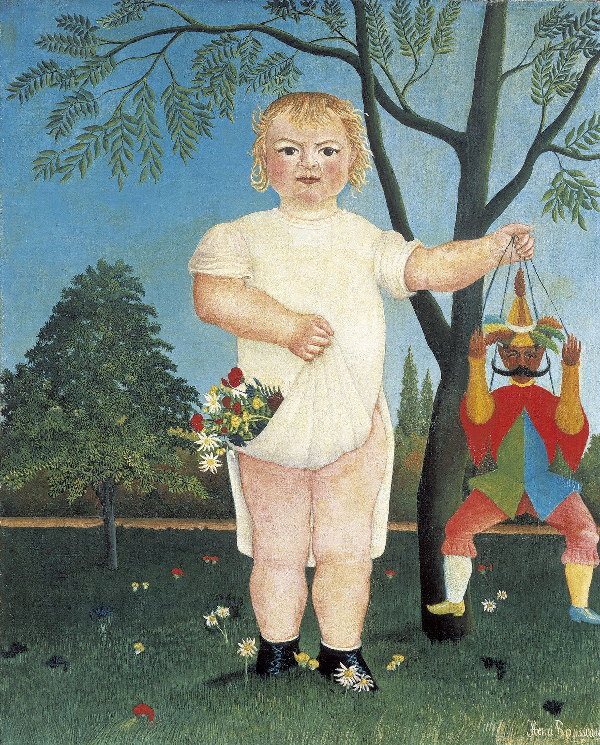 Henri Rousseau (le Douanier), Pour fêter bébé, ou l'Enfant au polichinelle (1903)