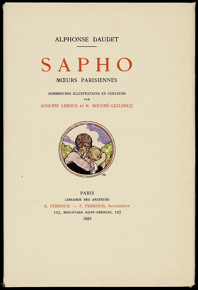 Sapho, vooromslag