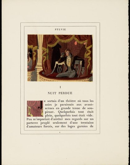 Gérard de Nerval, Sylvie (1933) met illustratie van Pierre Brissaud (p. 1) 